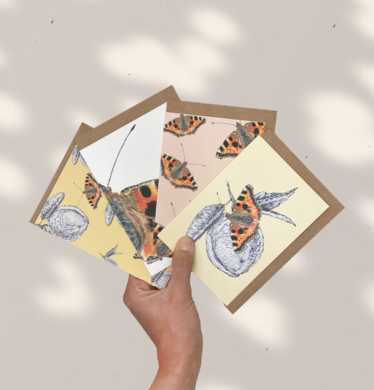 BUTTERFLY and LEMON greeting cards