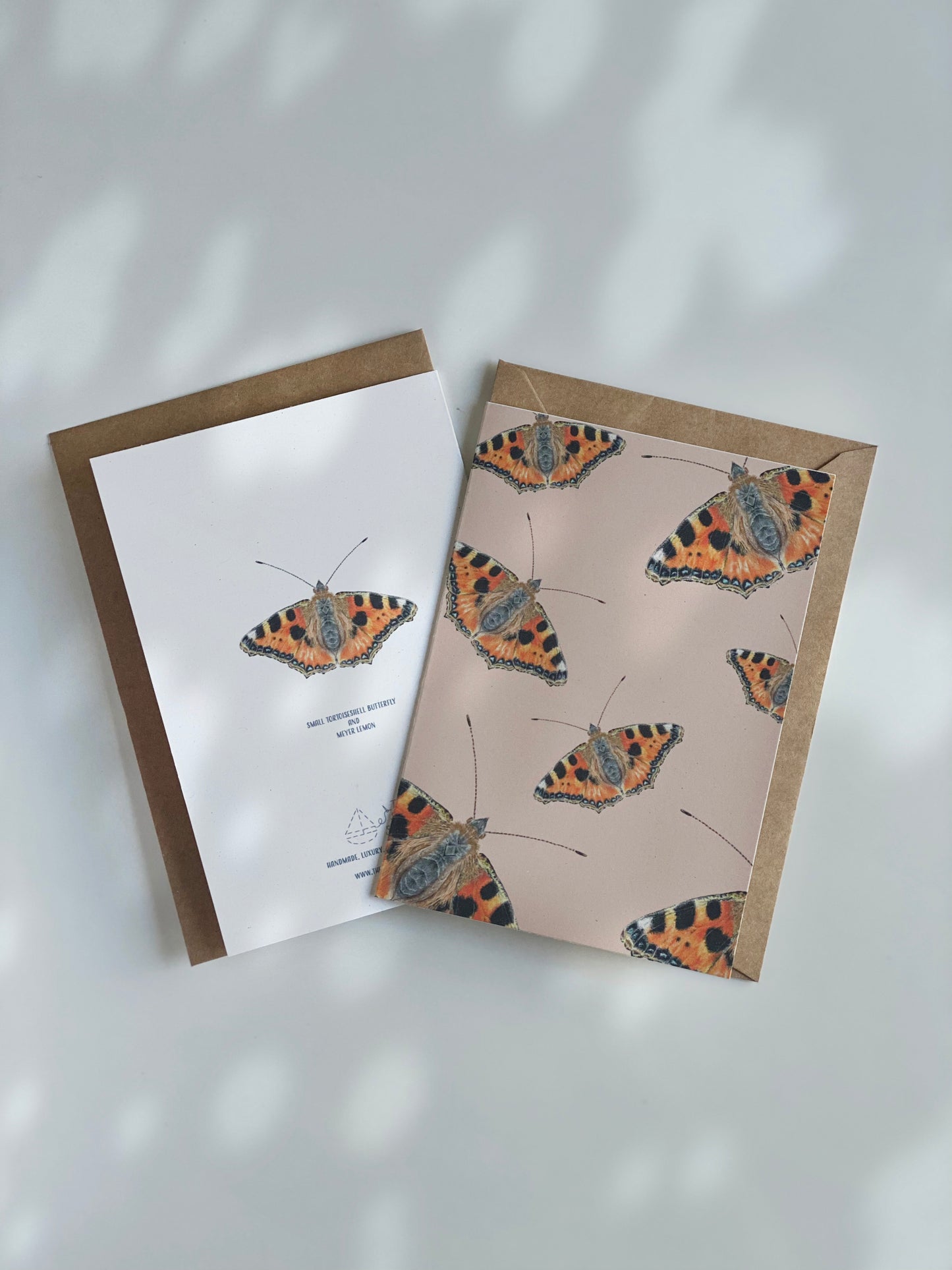 BUTTERFLY and LEMON greeting cards