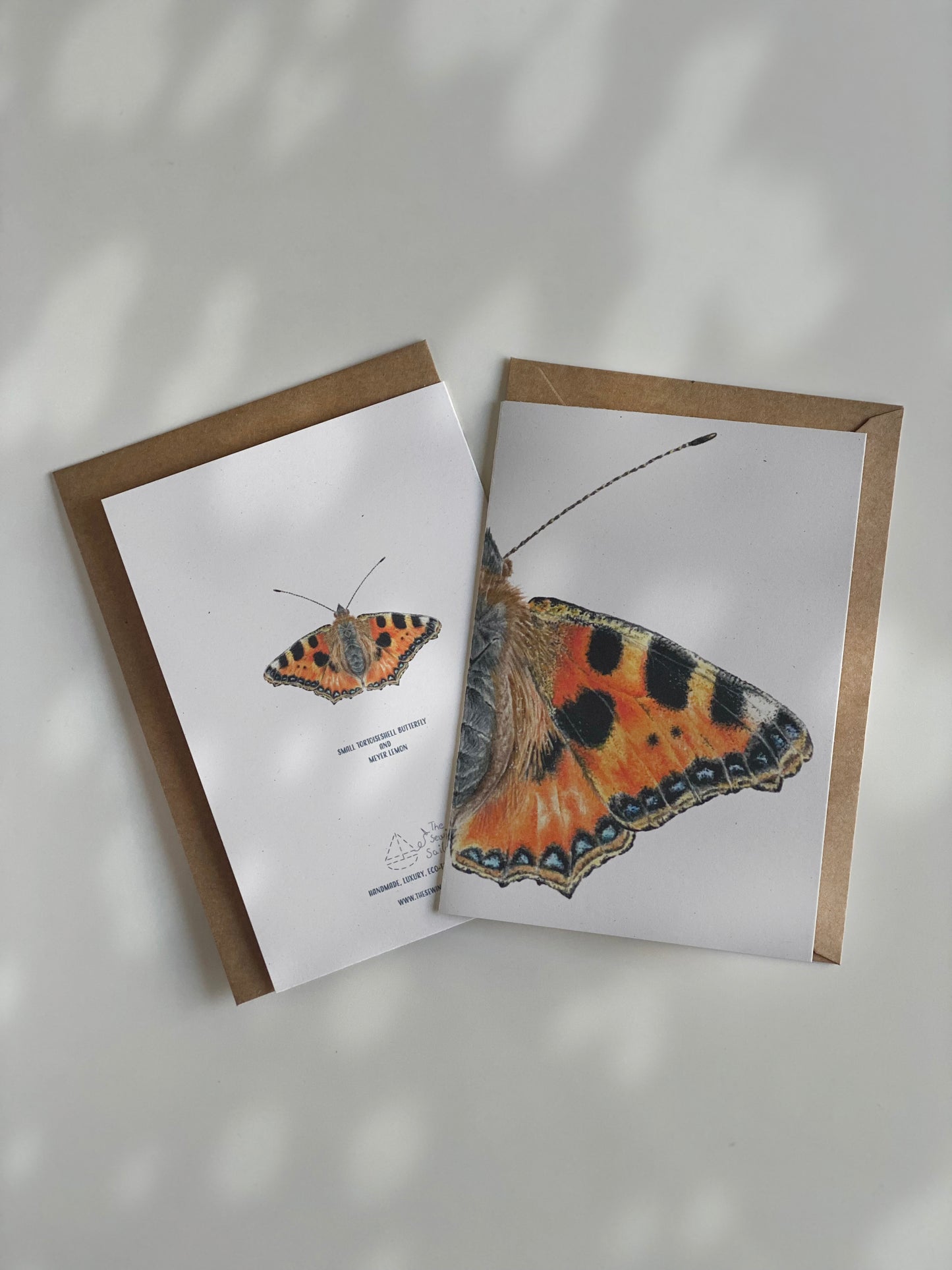 BUTTERFLY and LEMON greeting cards