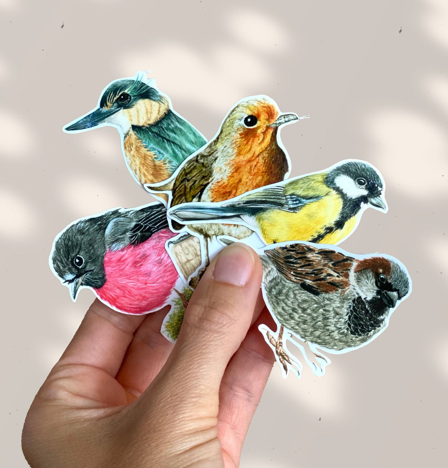 GARDEN BIRDS stickers