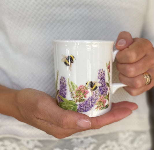 SPRING FLOWERS FINE BONE CHINA MUGS