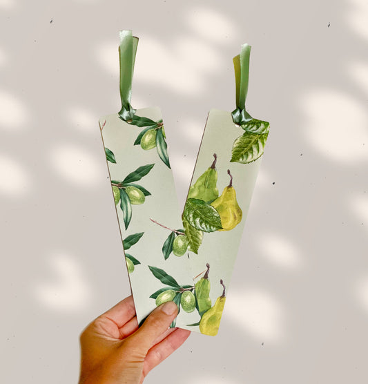 OLIVE and PEAR BOOKMARKS