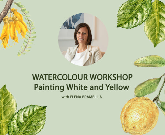 PAINTING WHITE and YELLOW in WATERCOLOURS WORKSHOP