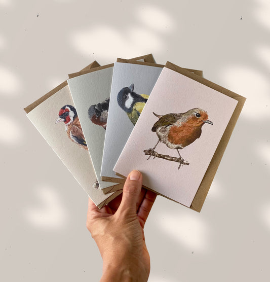 GARDEN BIRDS greeting cards