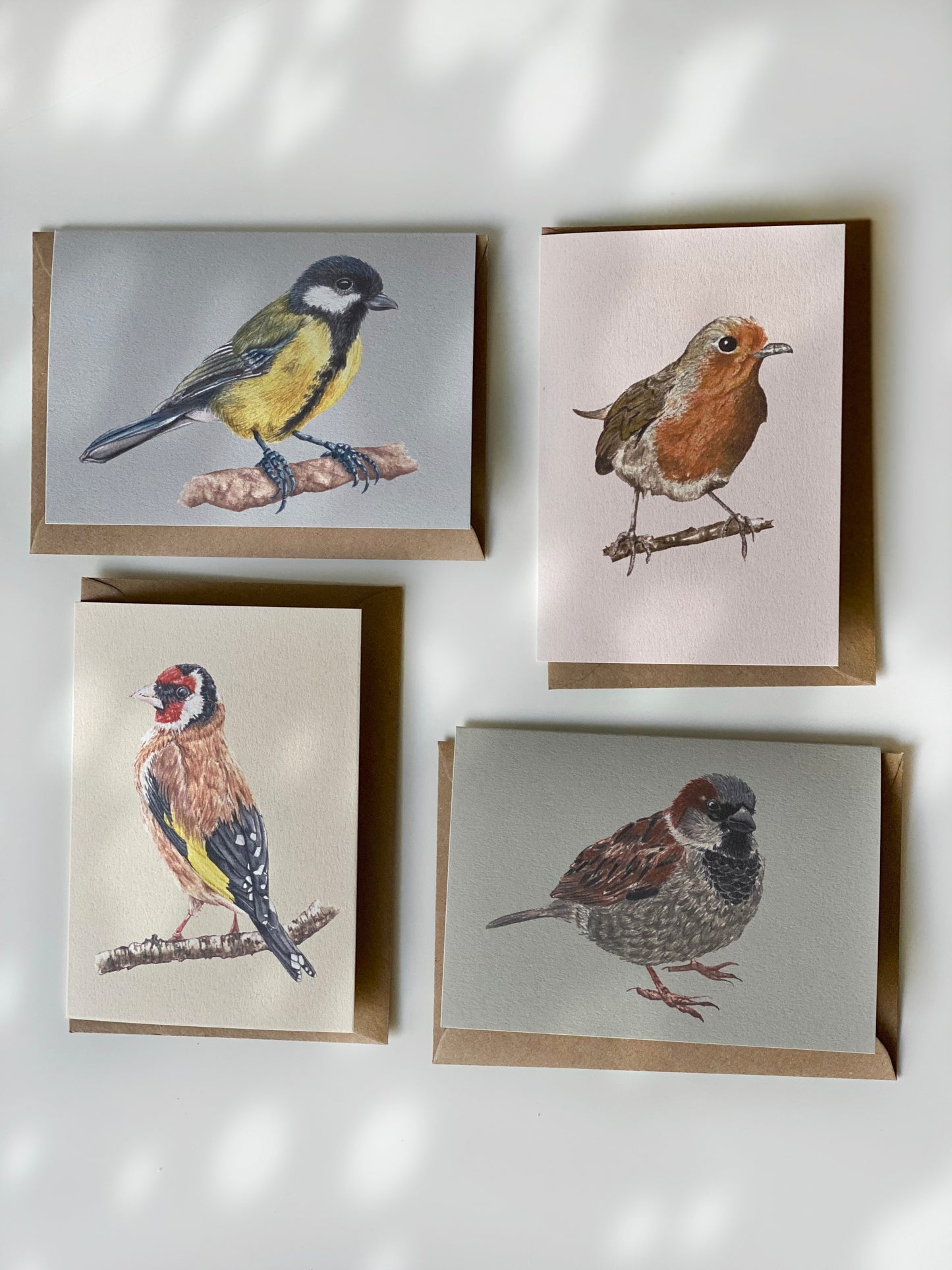 GARDEN BIRDS greeting cards