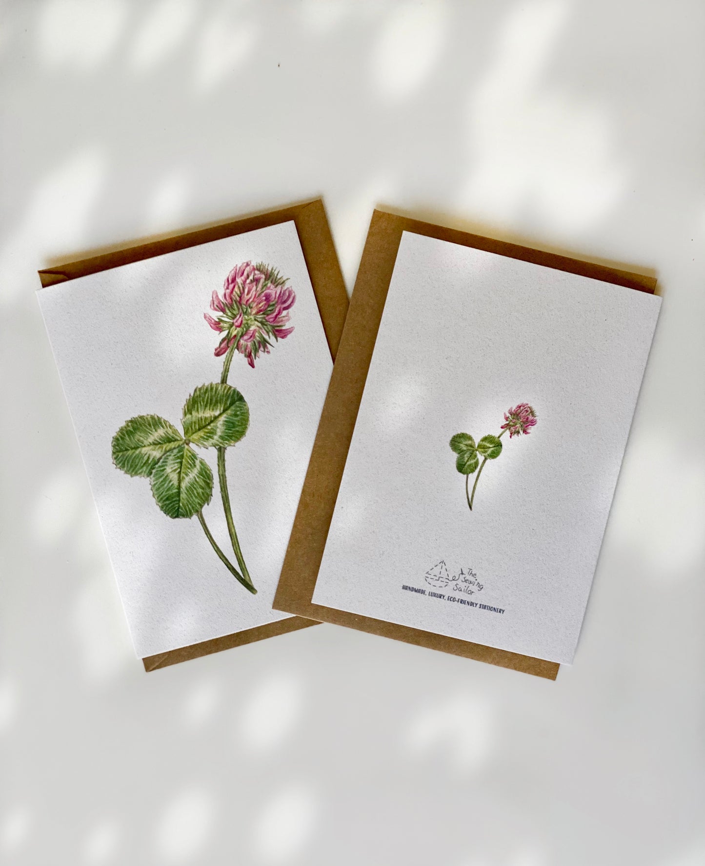 PINK CLOVER greeting cards