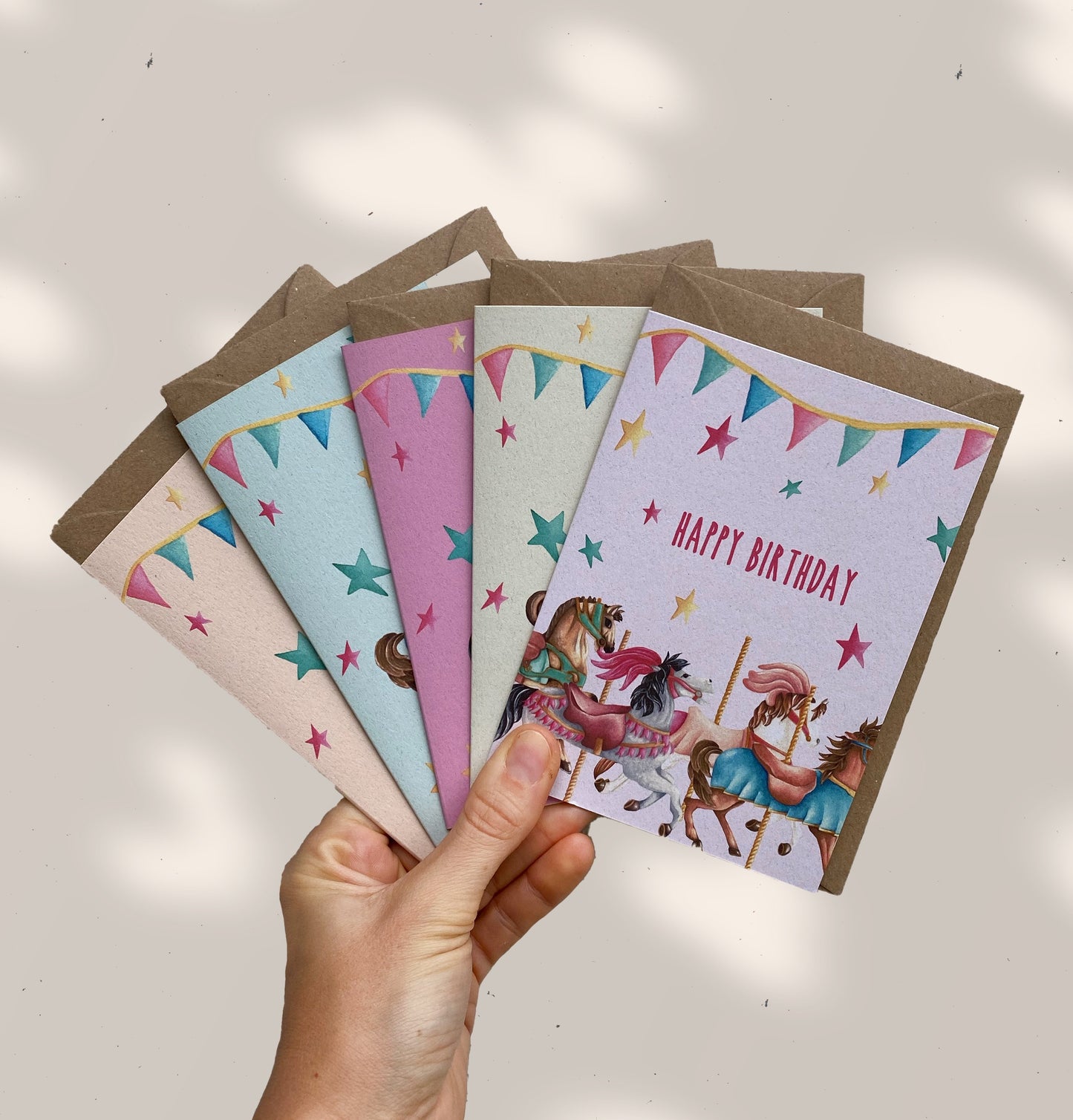 HORSE CAROUSEL greeting cards