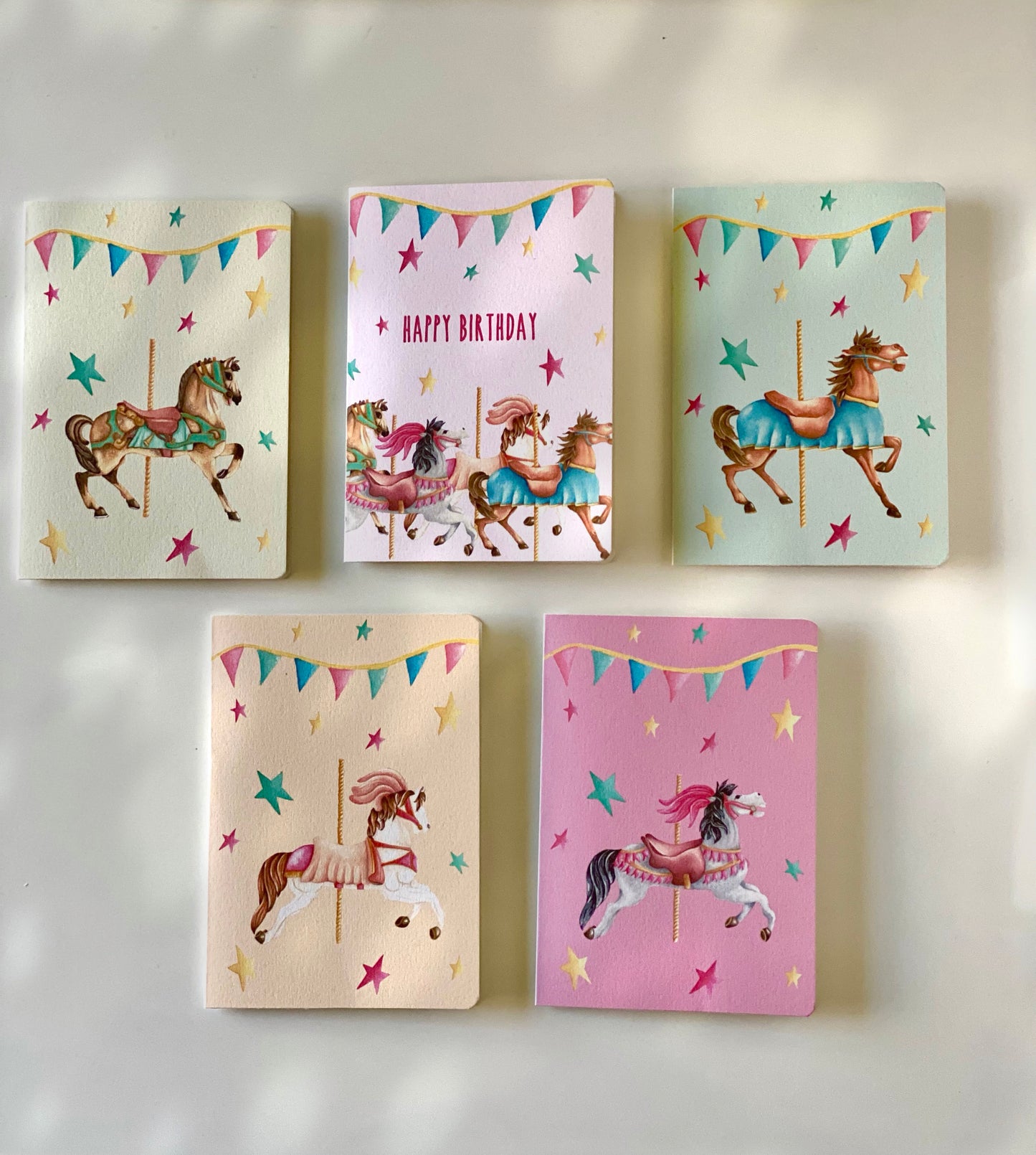 HORSE CAROUSEL greeting cards