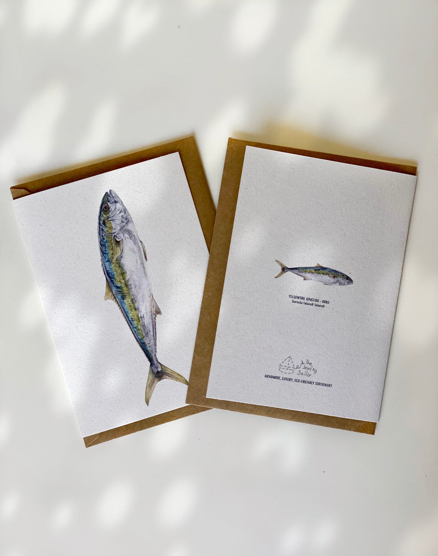 NEW ZEALAND YELLOWTAIL KINGFISH greeting cards