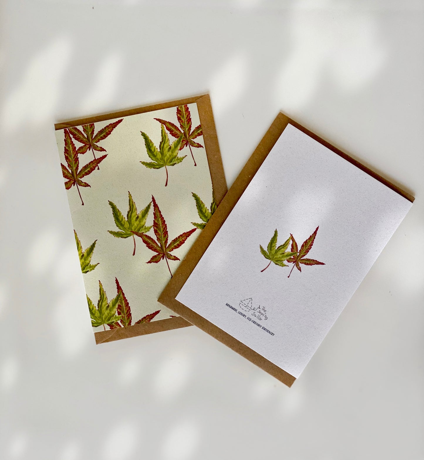 MAPLE LEAVES greeting cards