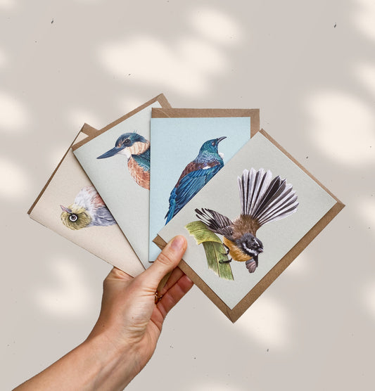 NEW ZEALAND BIRDS greeting cards