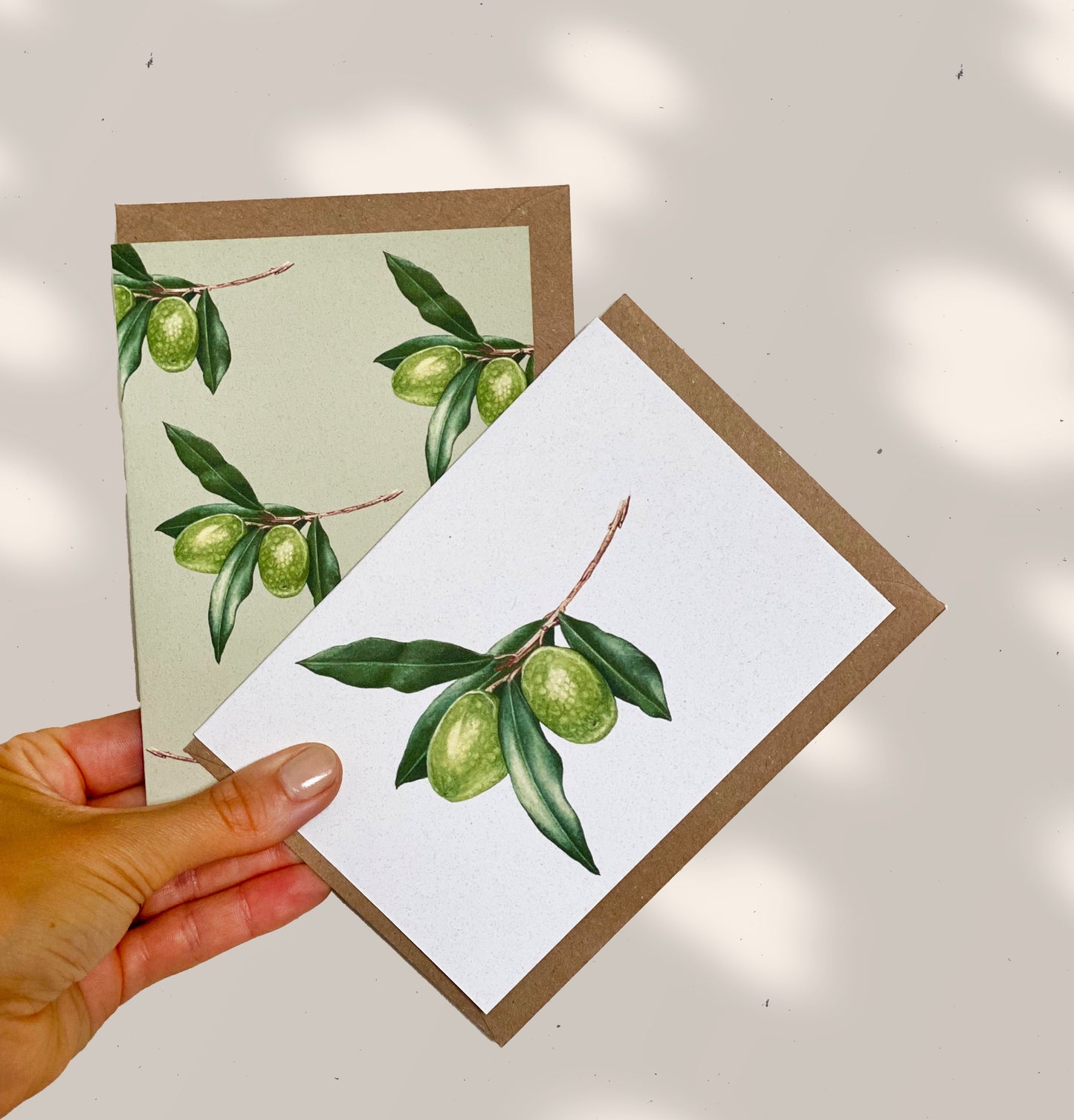 OLIVE branch greeting cards